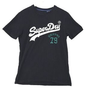 SuperDry Embroidered Logo Crewneck Sweatshirt XS Black Japanese Streetwear